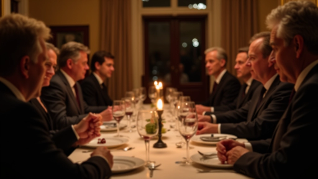 Group of adults engaged in conversation at a mystery dinner event