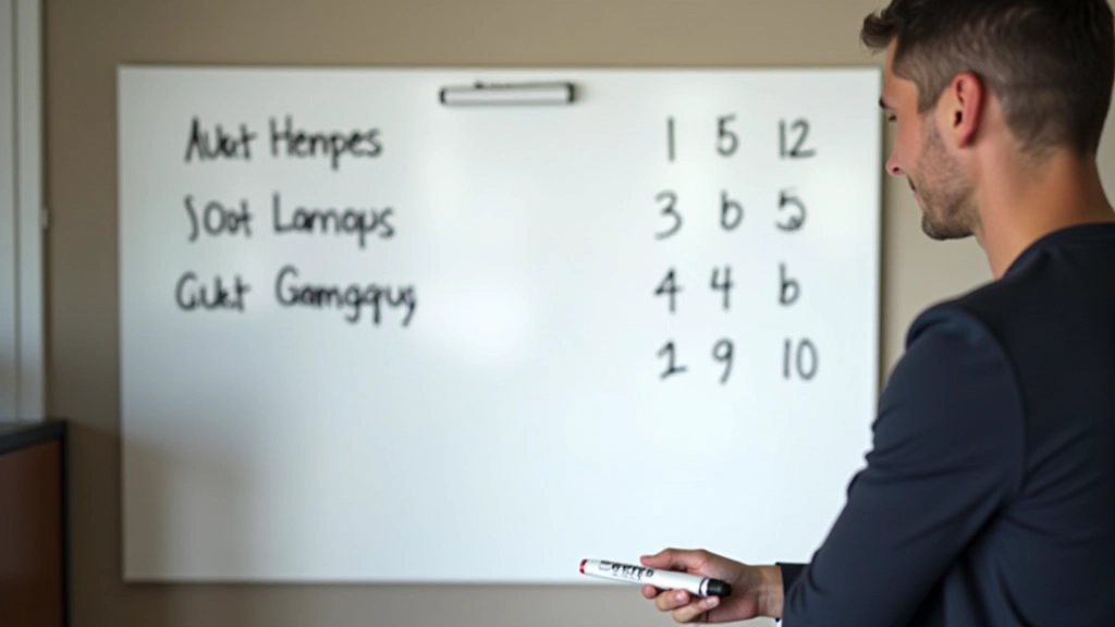 Scoreboard showing team names and points with markers and eraser, clear competitive tracking system